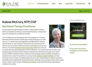 Kalene NTP | Utah Nutritional Therapist